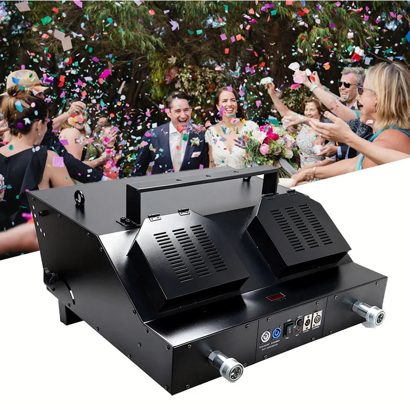 Igracelite Large CO2 Confetti Machine DMX Gender Reveal Machine Confetti Biodegradable Confetti