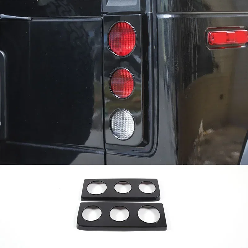 For 2003-2009 Hummer H2 (SUV version) ABS car bumper round hole tail light cover sticker car exterior protection accessories