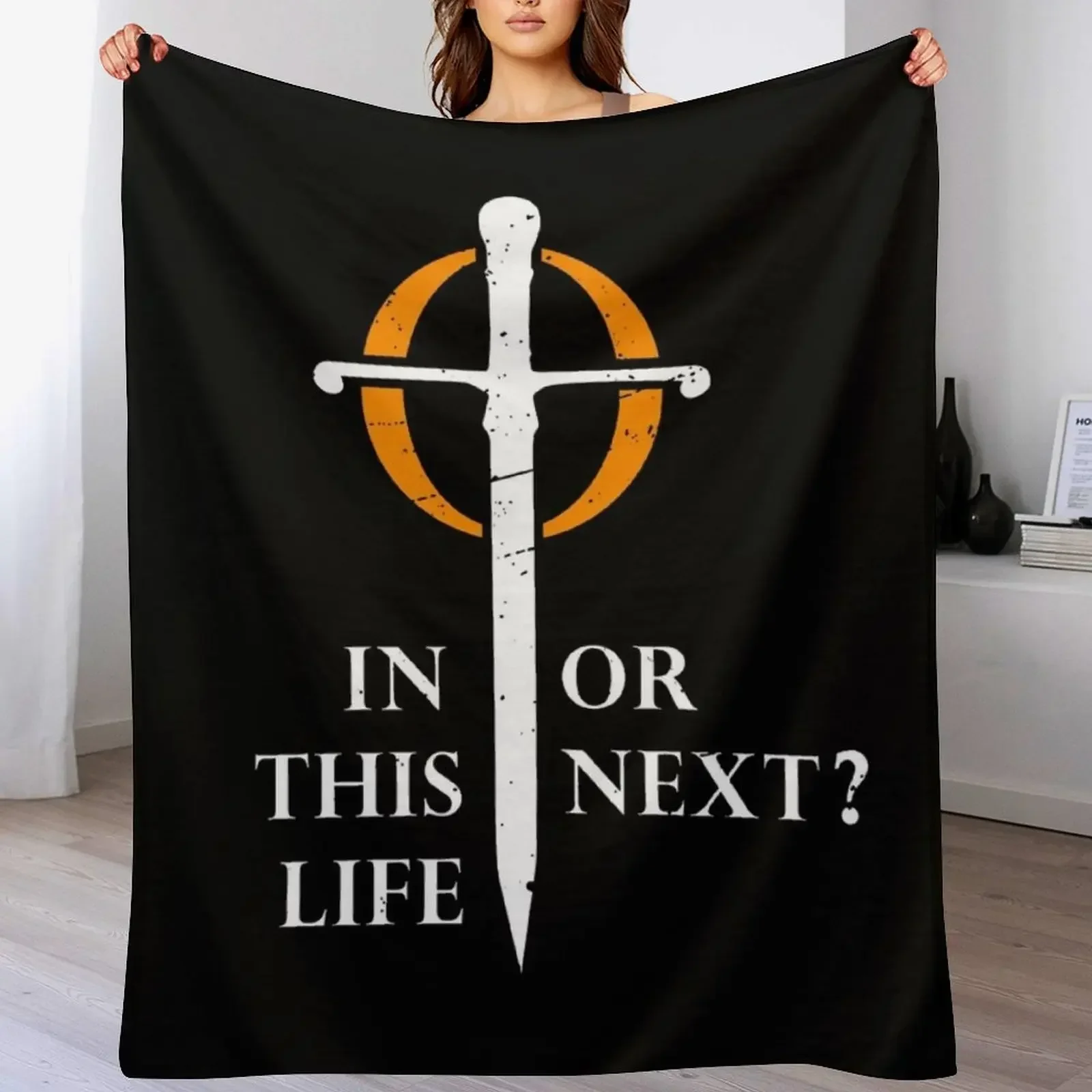 

Warrior Nun - In This Life or Next Throw Blanket Flannel Fabric Vintage Furry For Decorative Sofa Blankets