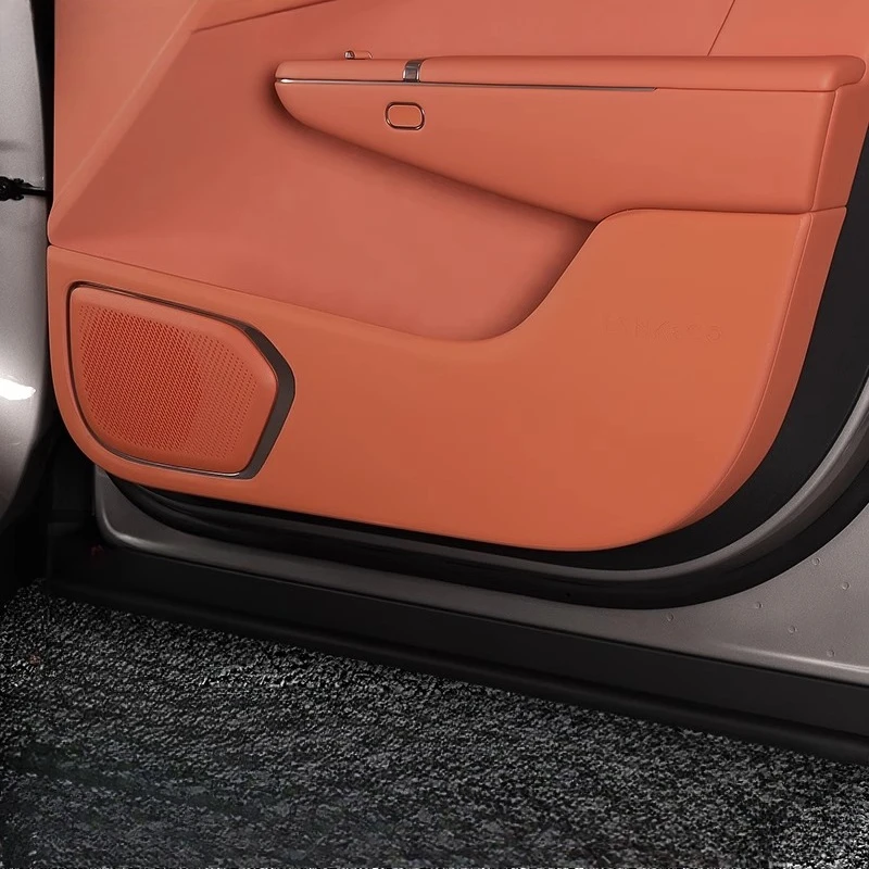 For Lynk & Co 900 2025 2026 4Pcs/Set Car Door Anti Kick Pad Leather Door Edge Protective Mat Anti-scratch Cushion Accessories