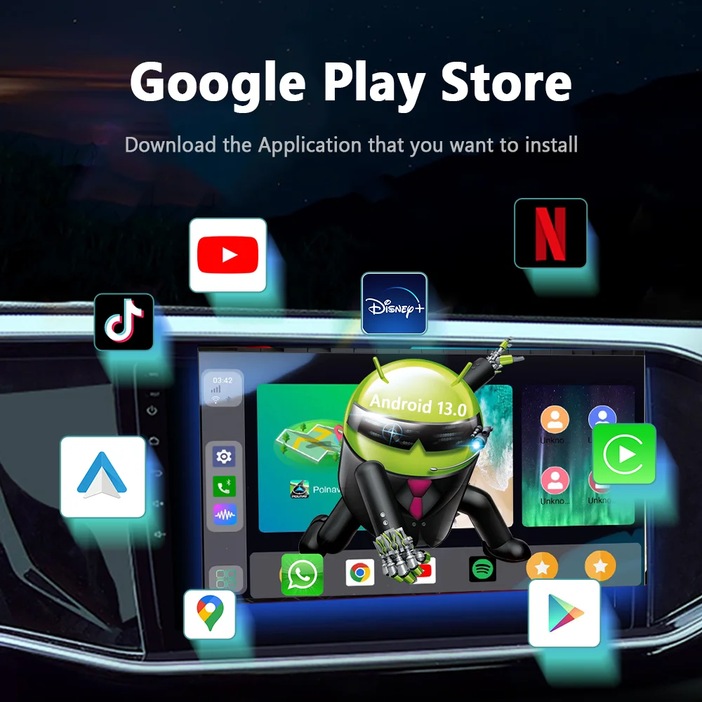 UX999 Ultra Carplay Ai Box Adapter Android 13 OEM Carplay To