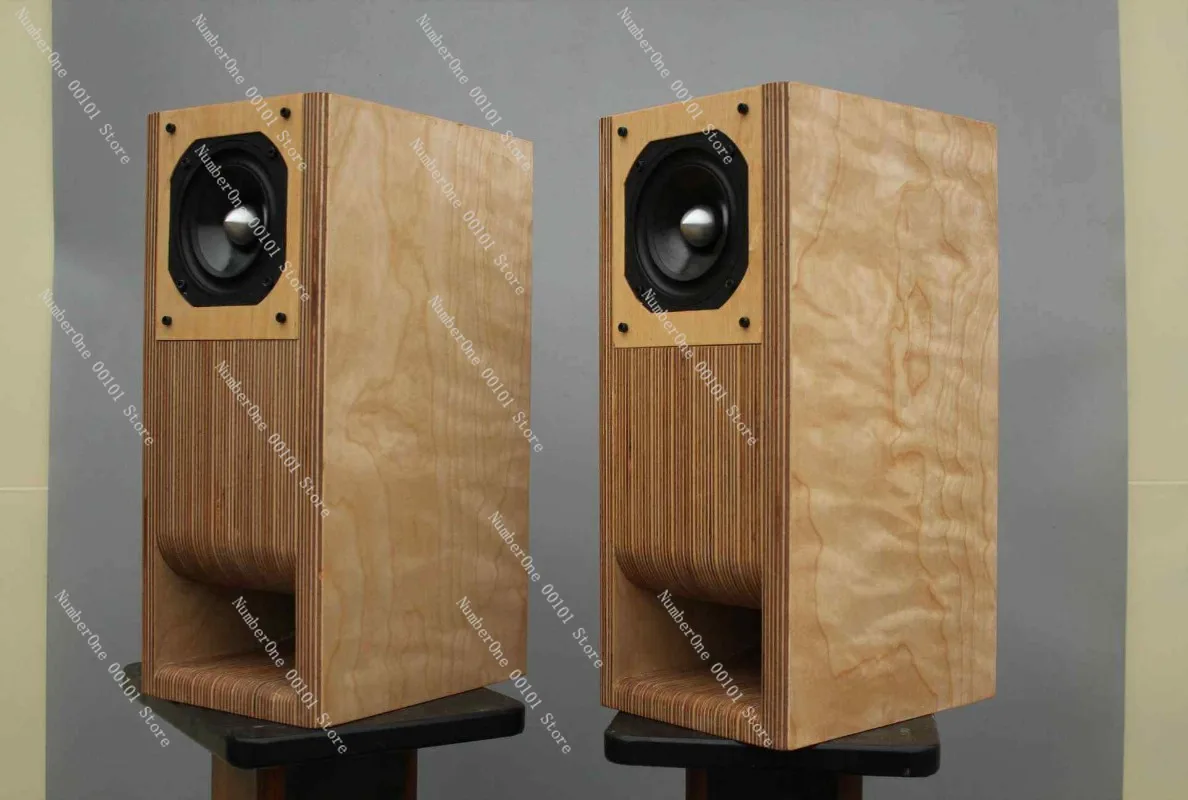 customized 3 inch/4 inch full frequency labyrinth speaker empty box box bluetooth bookshelf hifi bile machine Speaker shell