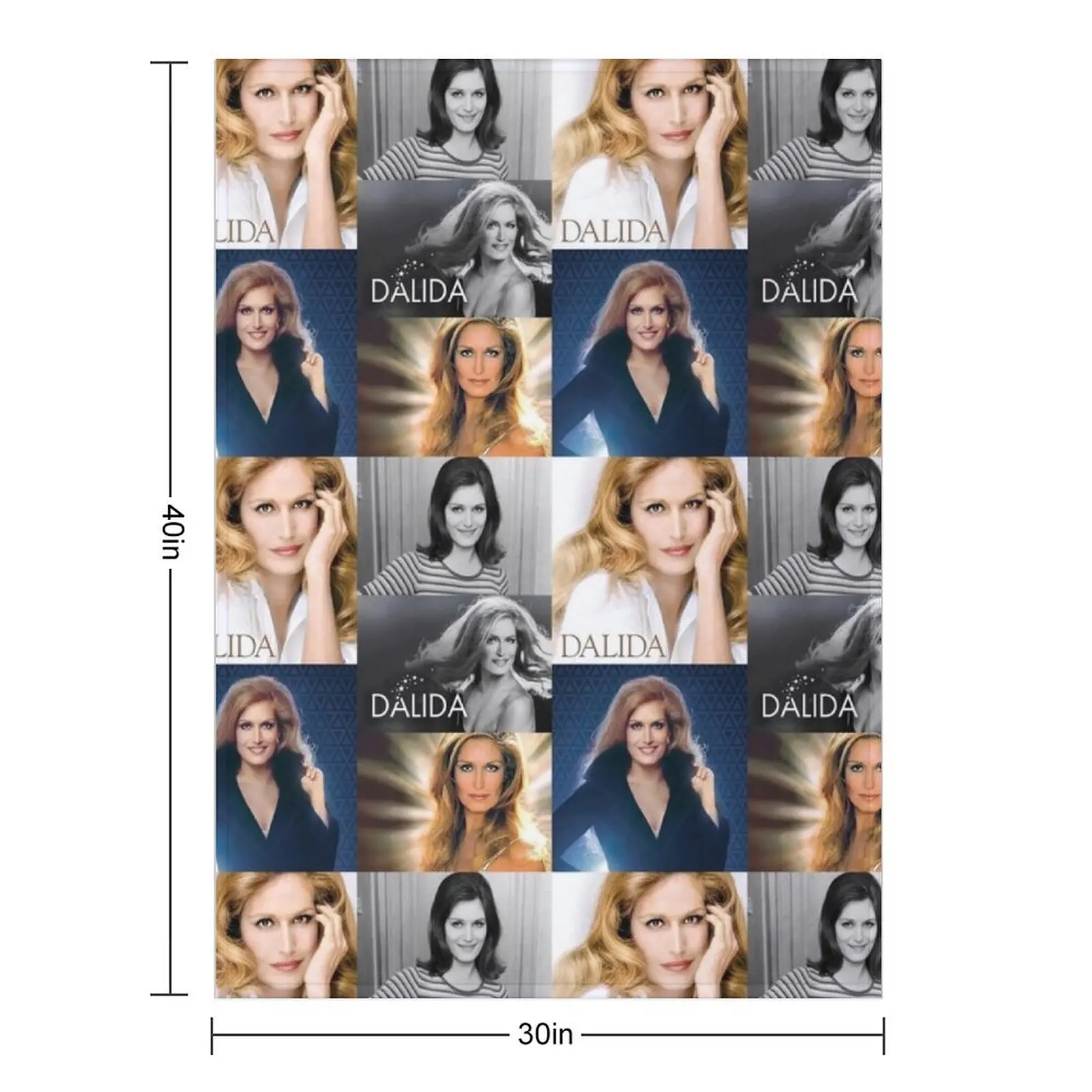 Dalida collage Throw Blanket Thermal For Decorative Sofa Luxury Thicken christmas decoration Blankets