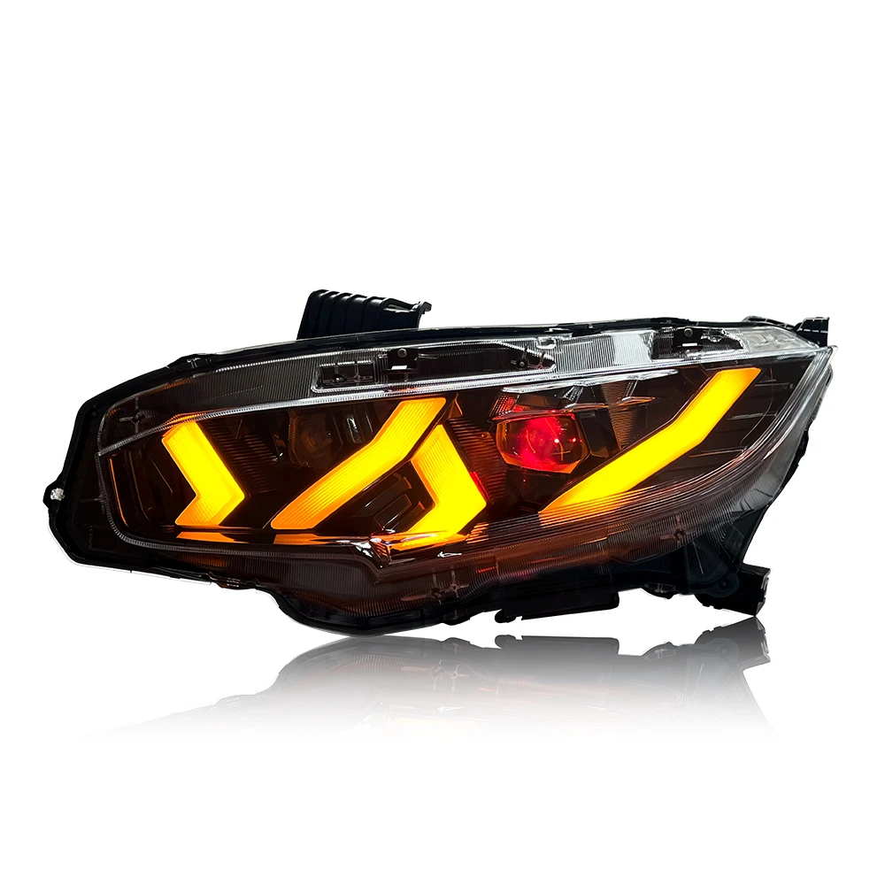 

SY-A110B На складе в США, готовая к отправке светодиодная фара для Honda Civic 2016-2020, седан/куп/хэтчбек/тип R, фара