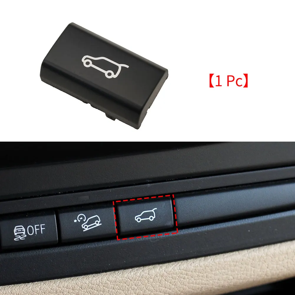 For BMW E70 E71 E72 Car Dashboard Tailgate Rear Trunk Switch Button Cover Cap Accessory Replacement For BMW X5 X6 2007-2014