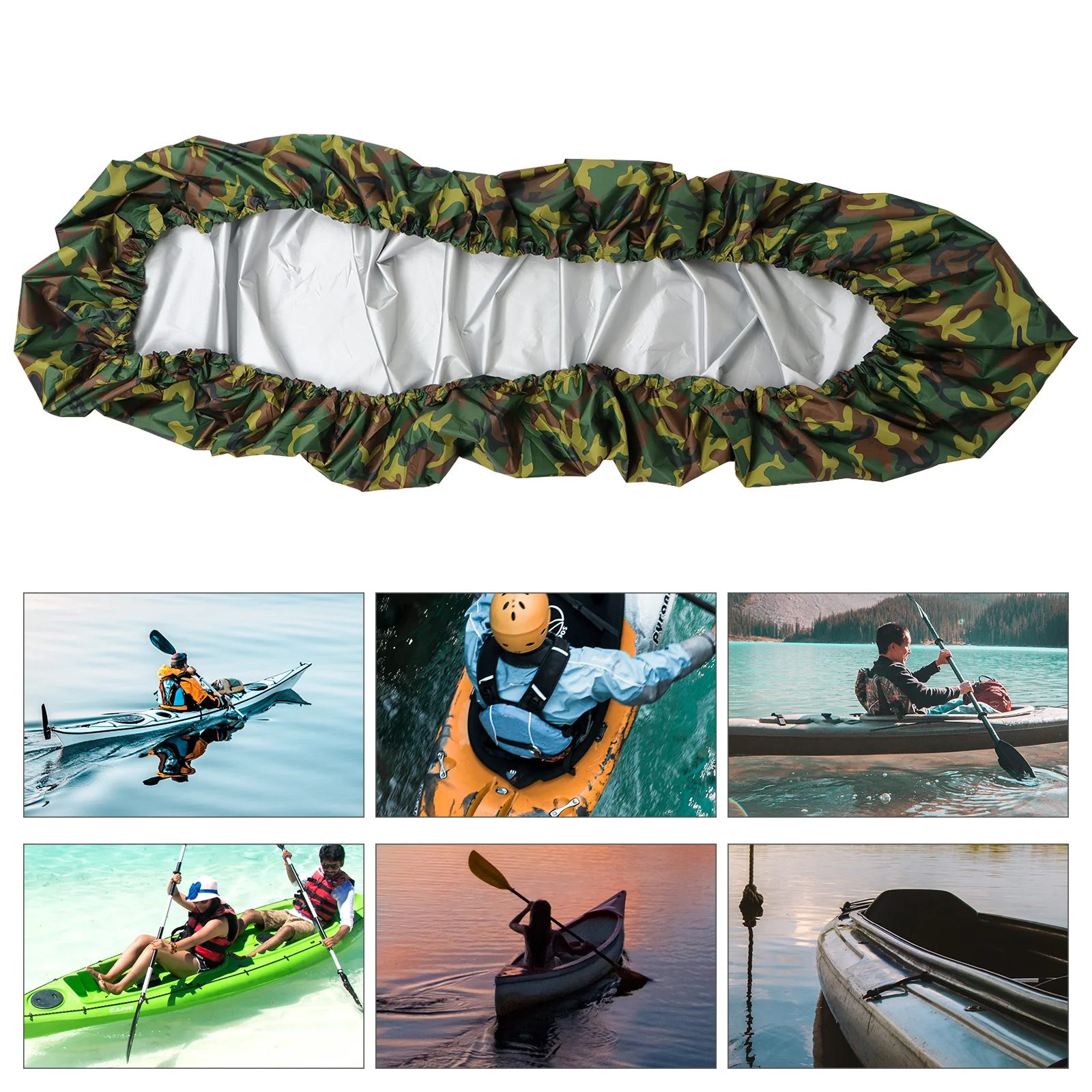 

Waterproof Boat Bag Cover for Kayak Heavy Duty Outdoor Covers Fishing Oxford Cloth