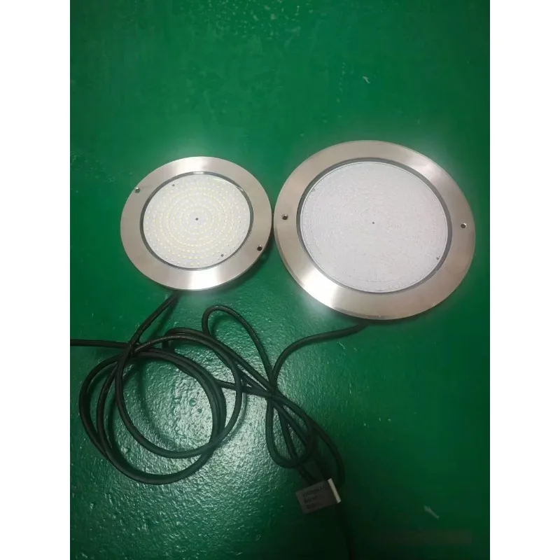 Remote control non-porous swimming pool decoration underwater stainless steel wall swimming pool light waterproof