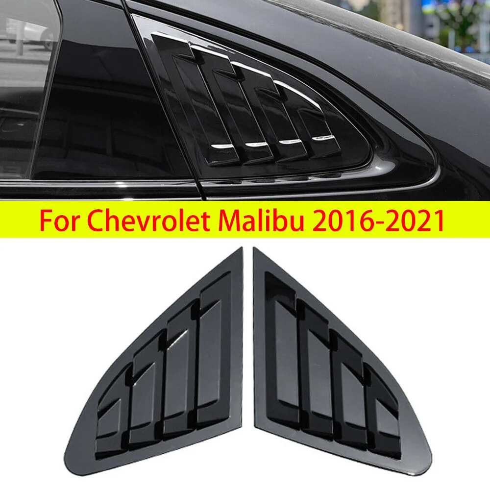 Dla Chevrolet Malibu 2016-2021 Samochodowa tylna żaluzja boczna Pokrywa wykończenia Naklejka Wentylacja Scoop ABS Akcesoria z włókna węglowego