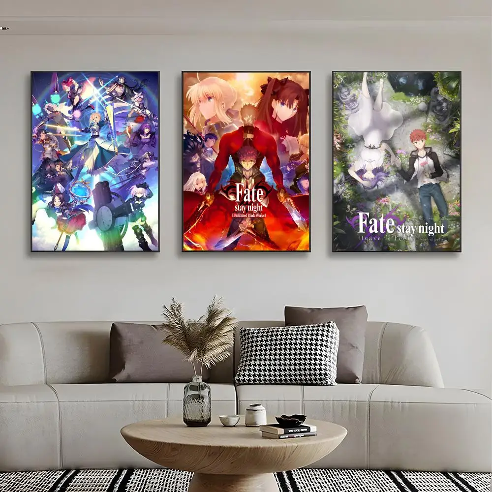 Fantasy Franchise F-fate Poster High-definition stickers ideal gifts for living rooms hallways