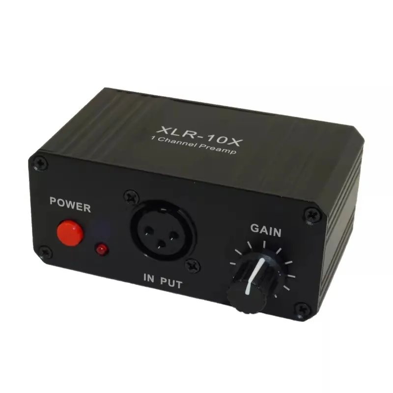 GHXAMP Single Channel XLR interface balanced audio Preamplifier Dynamic Microphone Amplifier NE5532 DC5V-12V