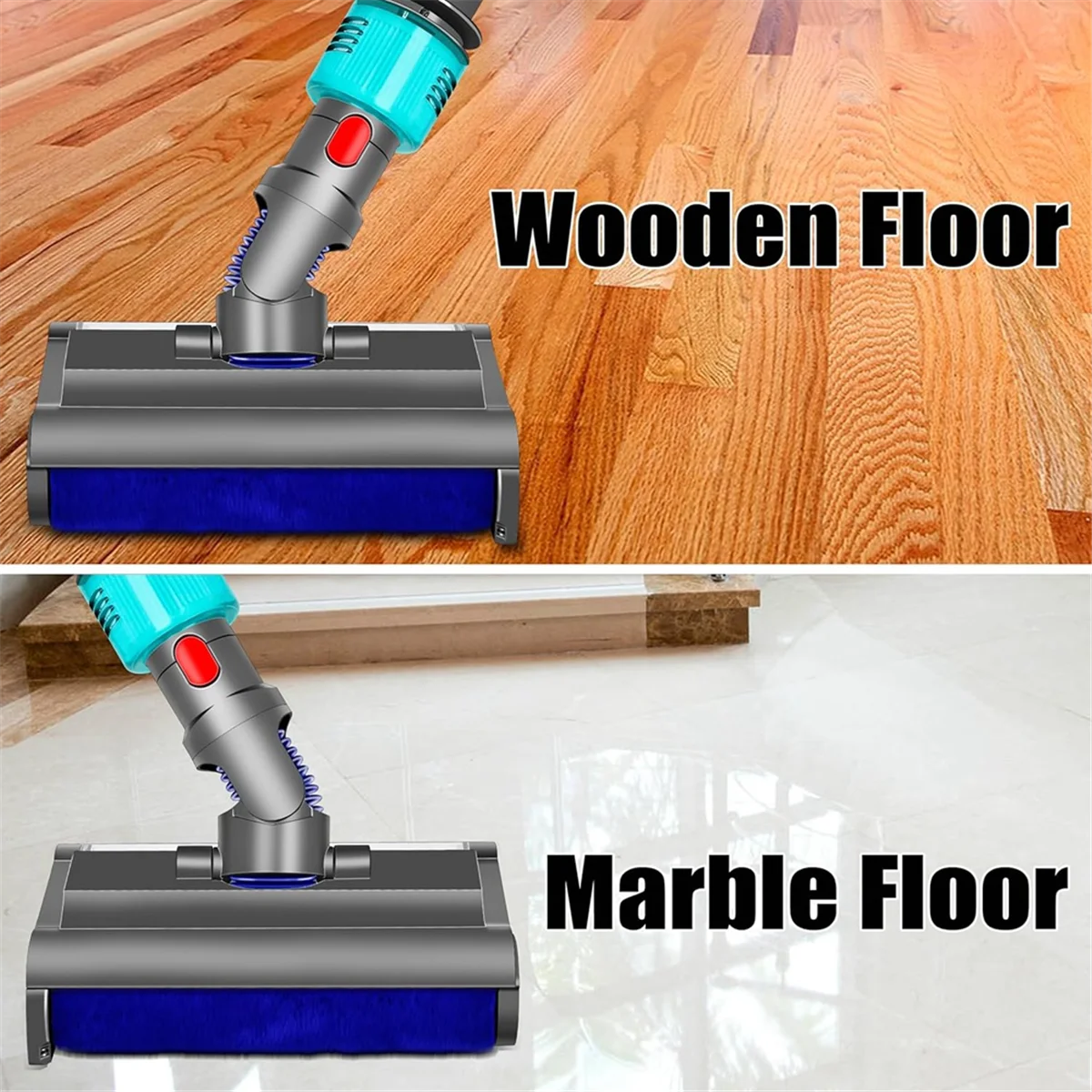 فرشاة غسيل رائجة البيع لممسحة كهربائية V7 V8 V10 V11 V15 رطبة وجافة مع الضوء الأخضر تطهير وتجفف الأرضيات الصلبة