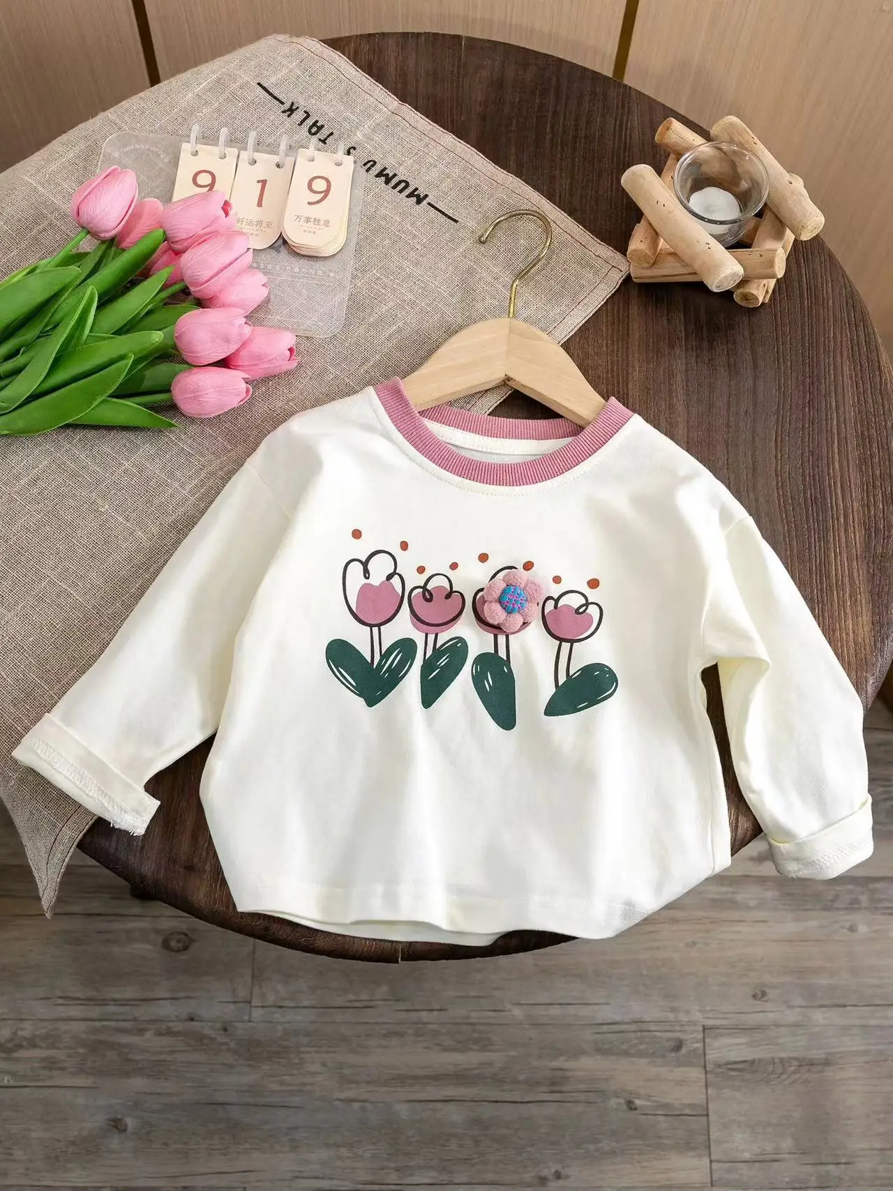 2025 Girl\'s Spring Long Sleeved T-shirt Baby Girl\'s Western Style Hoodie Children\'s Casual Clothes Baby\'s Versatile Princess Top