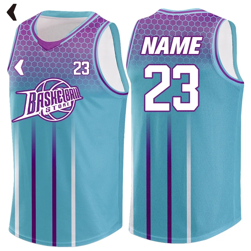 

Sublimation Personalized Customizable Basketball Jerseys Shorts Sleeve Basketball Team Shirts Mens Black Basketball Uniform Kit
