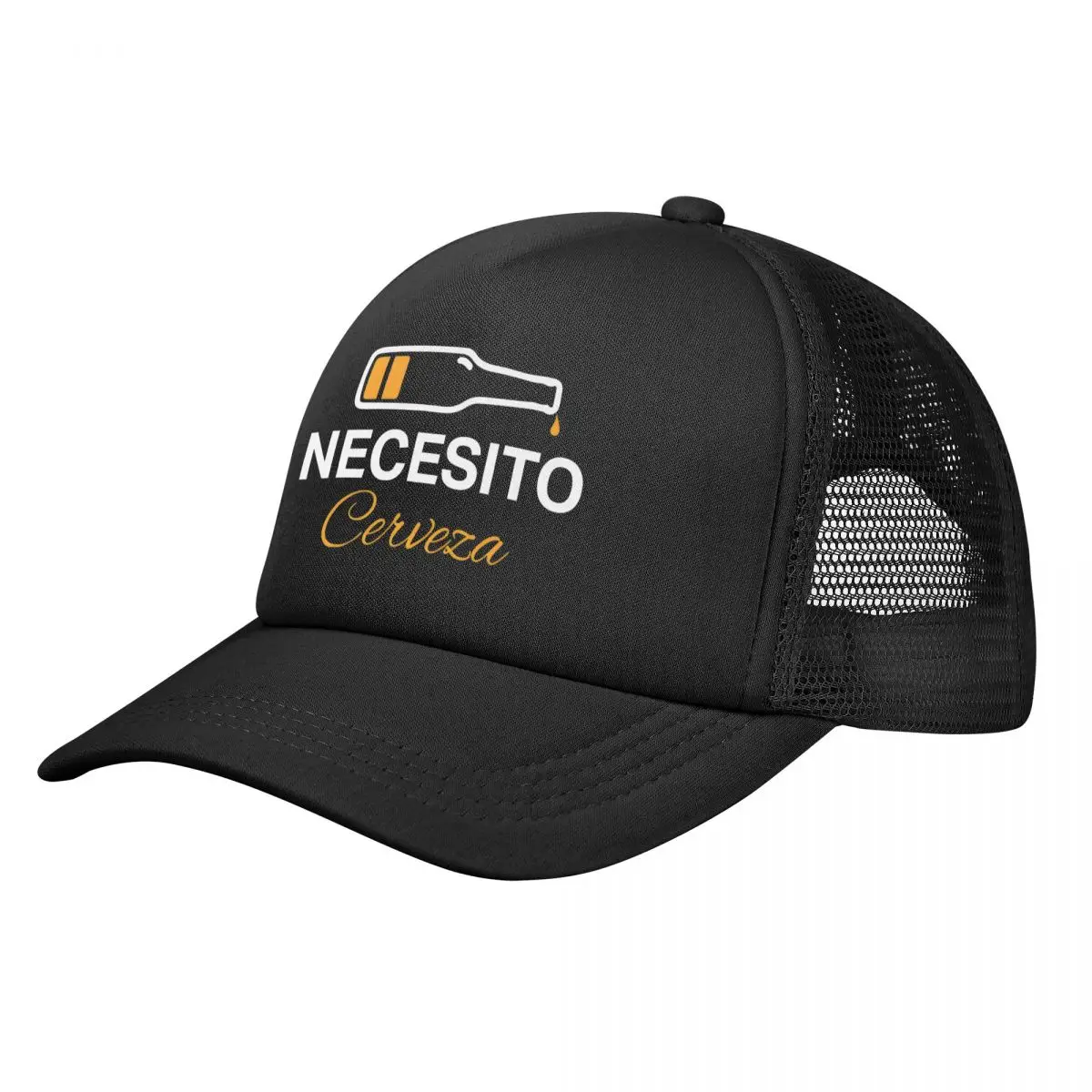 Mexican Beer Necesito Cerveza Funny Mesh Baseball Cap Men Women Fashion Sun Hat Adjustable Fishing Hat Summer Trucker Cap