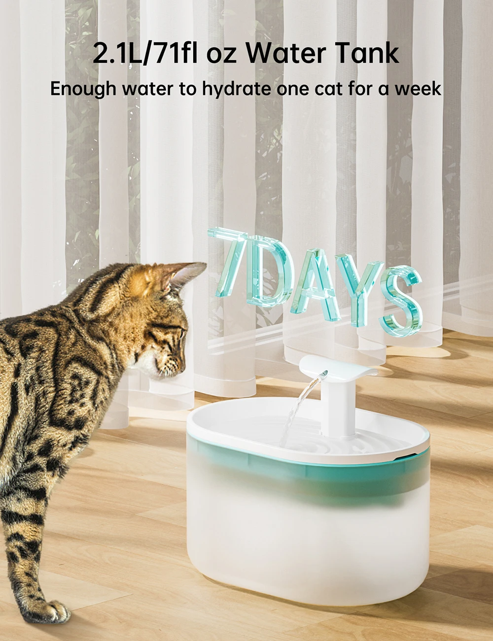 Automatic Cat Water Fountain Pet Dog Drinking Bowl With Infrared Motion Sensor Water Dispenser Feeder LED Lighting Power Adapter