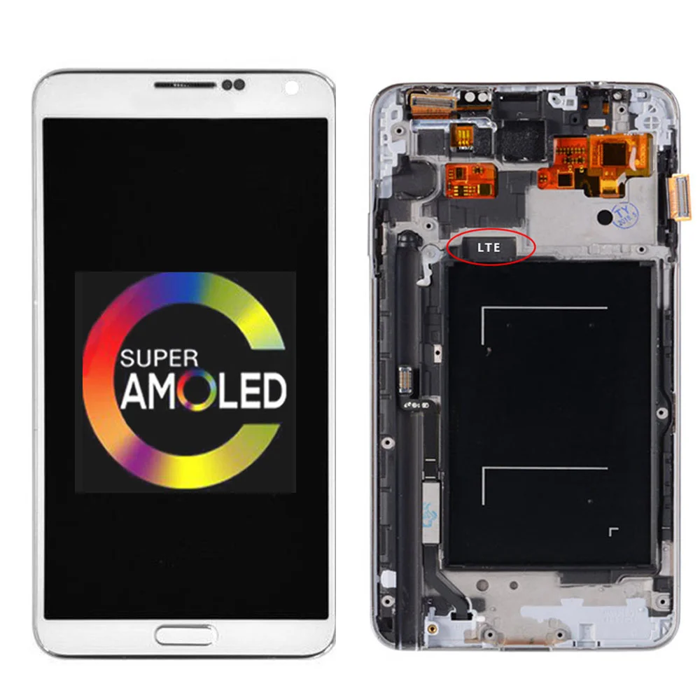 Super AMOLED For Samsung Galaxy Note 3 N9005 LCD Display For Note 3 LCD N900 N900A LCD Display Touch Screen Digitizer Assembly