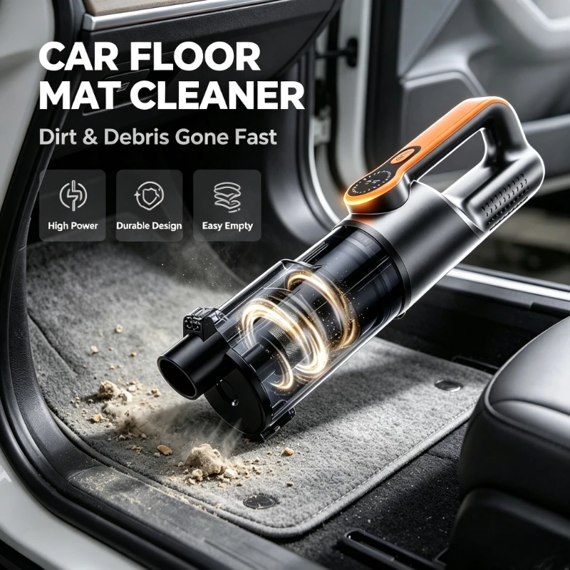 Multifunction Wireless Handheld Car Vacuum Cordless Handheld LED Lighting Chargeable Auto Vacuum for Home & Car Mini Cleaner