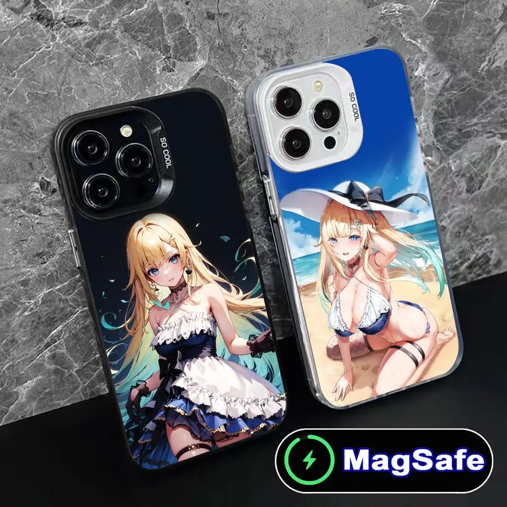 

Anime Aizawa Ema Phone Case for iPhone 16 15 14 13 12 11 Pro Max Plus MagSafe Translucent Colour Protective Luxury Pretty Cover