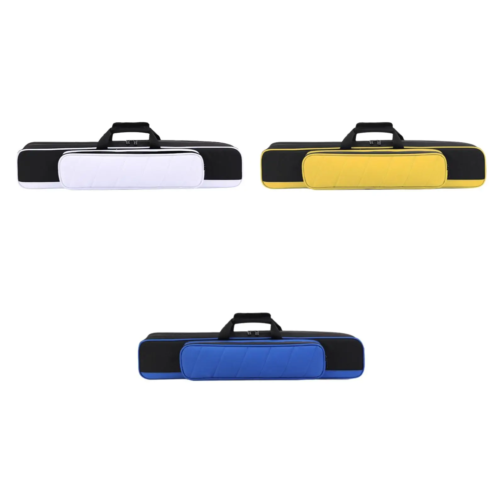 

1/2 Jointed Billiard Cue Case Soft Oxford Stick Carry Bag with Pocket for Pool Table and Snooker Players