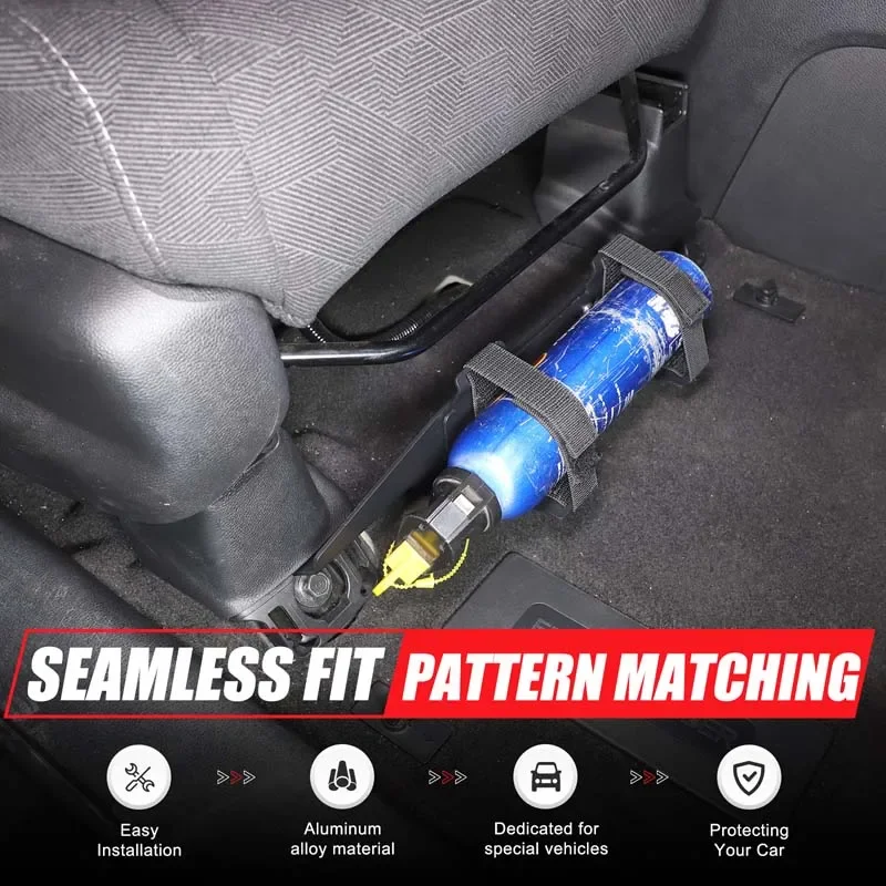 

1Pcs Aluminum Alloy Black For 2015-22 Honda Pilot Car Styling Passenger Seat Extinguisher Bracket Car Modification Accessories