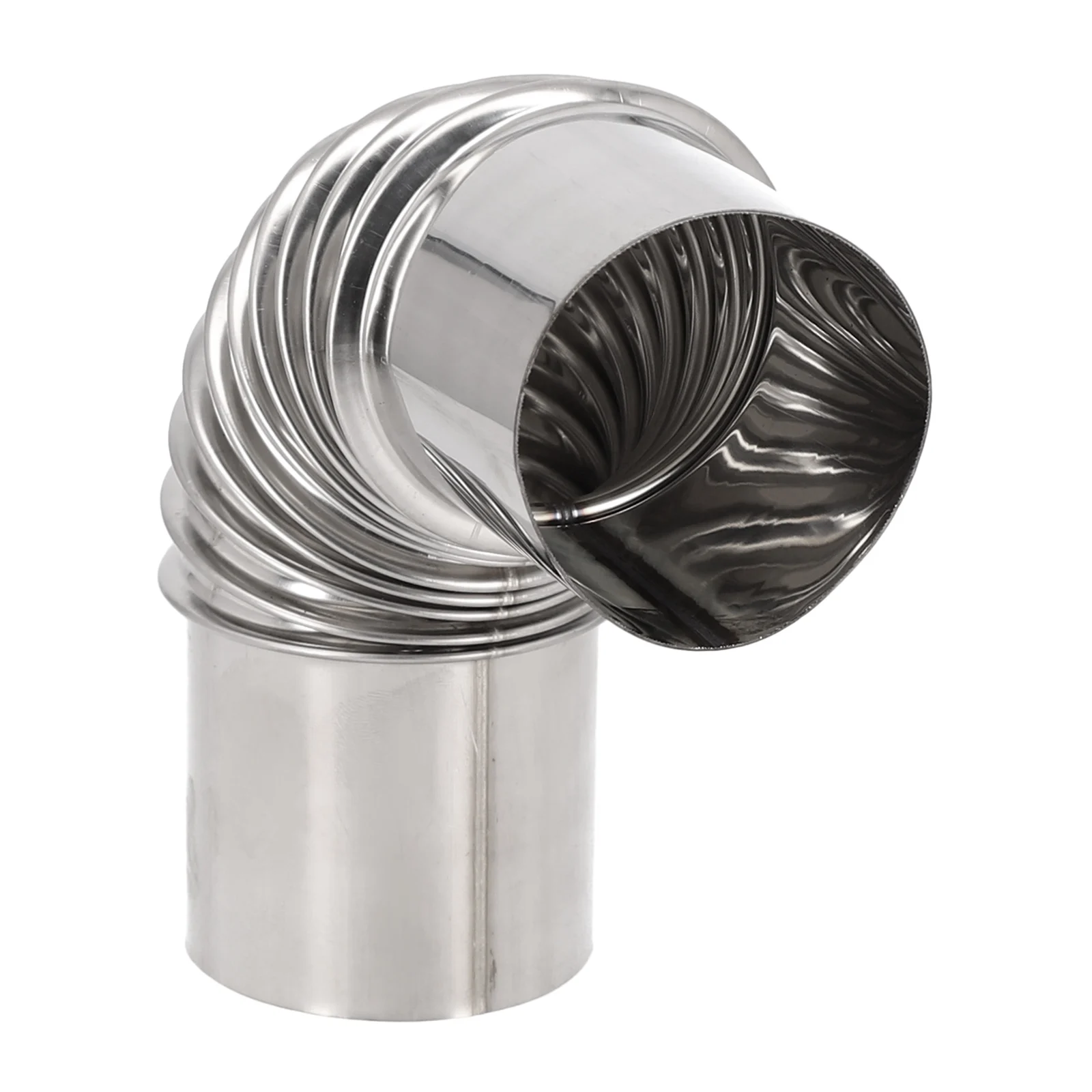 Flue Pipe Elbow for Stainless Steel Chimney Liner Used with Wood Burning For stoves and Indoor Fireplace Systems