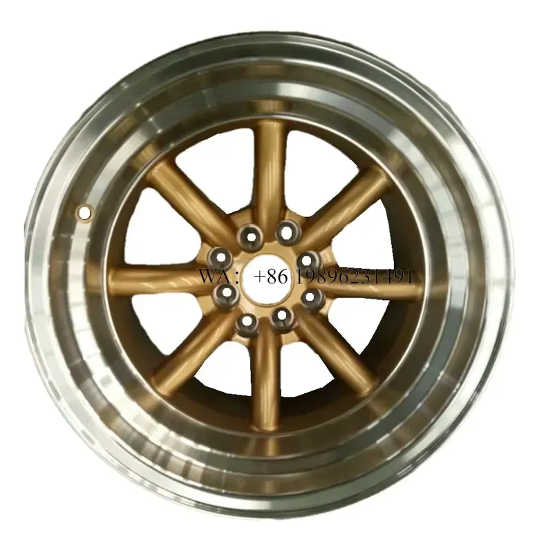 Wmwmnu for 14 15 16 Inch 4 5 8 Holes ET CB 73.1 4x100 5x108 8x114.3 Universal Deep Dish Negative Positive Alloy Wheel Rim