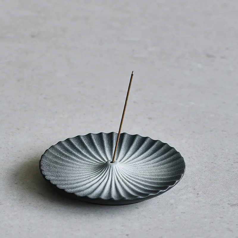 Japanese-style Ceramic Incense Holder For Mount Fuji, Coarse Pottery Incense Stick Stand, Home Decor, Desktop Ornament