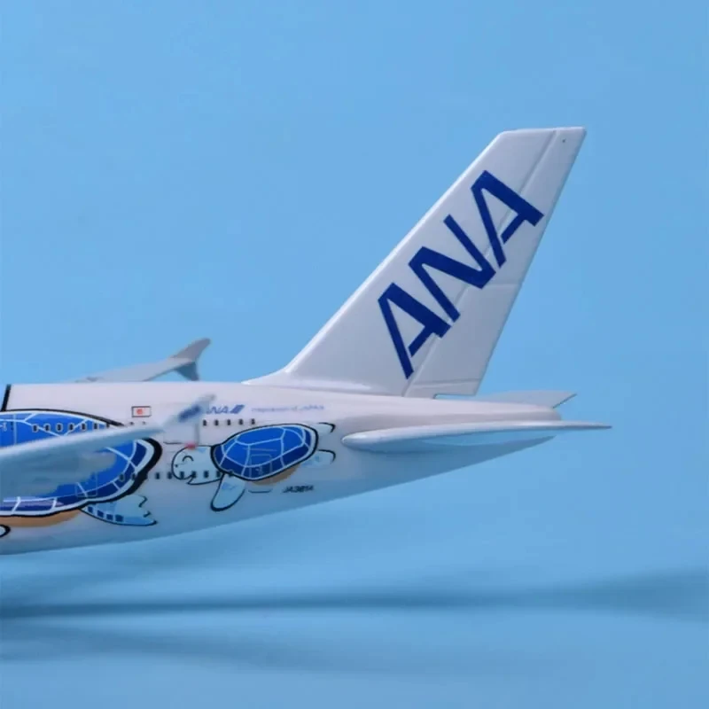 Model Airplane 20cm Alloy Metal Japan Air ANA Airbus A380 Cartoon Sea Turtle Airlines Airplane Model Airways Plane Model Paintin