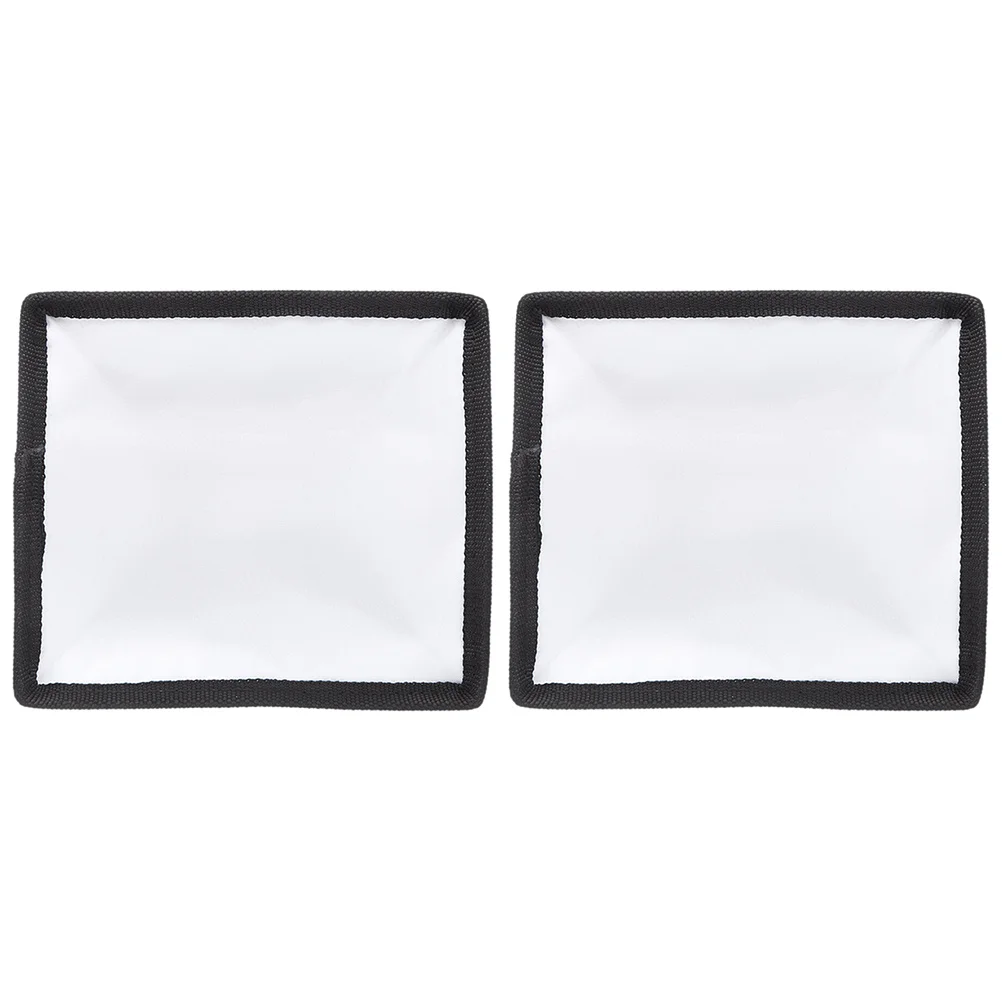 

2pcs Flash Diffuser For Photography 15X17Cm Foldable Sock Portable Softbox Diffuser Screen Cover For Strobe Light Video