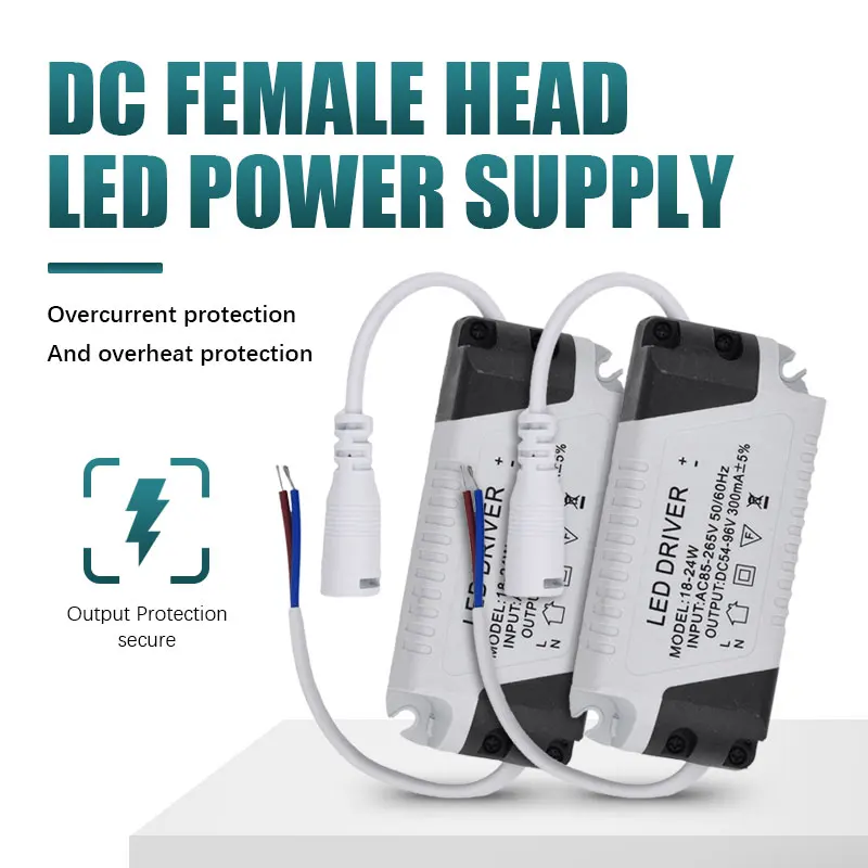 

AC-DC LED driver power supply 3-4W 4-7W 8-12W 12-18W 18-24W 24-36W power supply tube lamp panel lamp lighting transformer