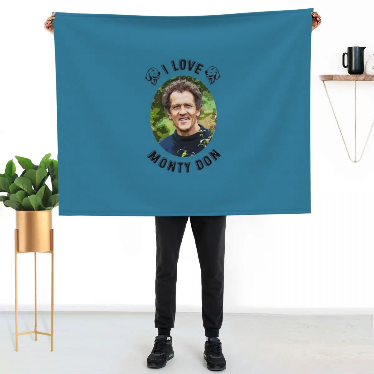 I Love Monty Don Essential T-Shirt Throw Blanket Plush Personalized Gift christmas gifts Beach Furry Soft Big Blankets
