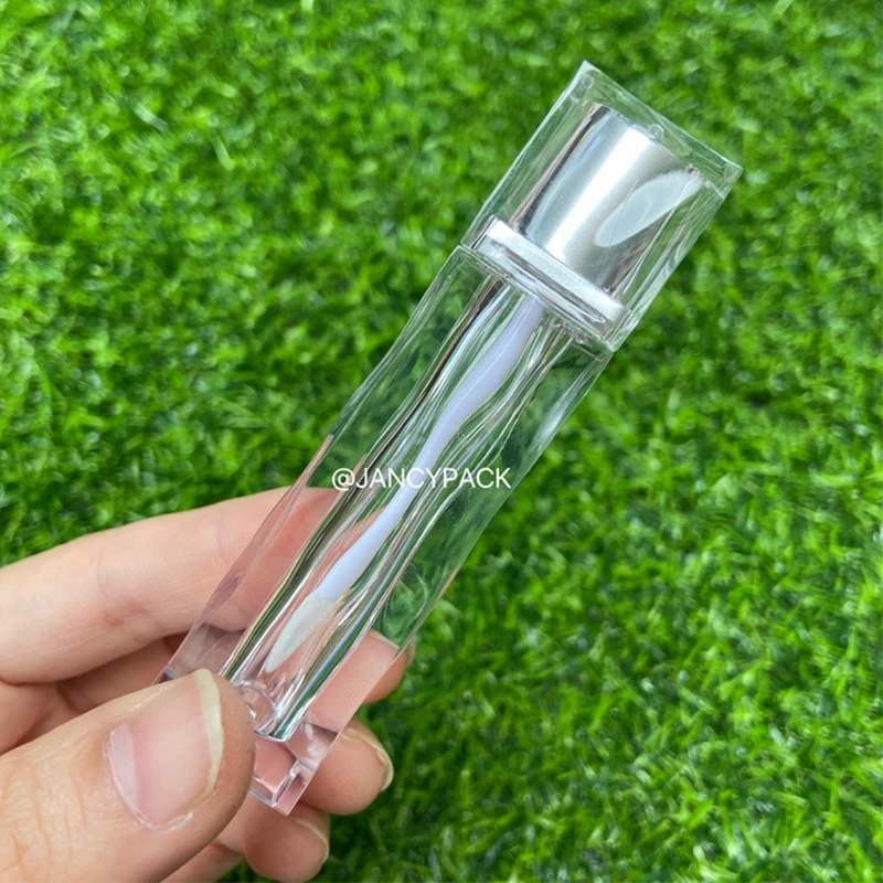 5ml Square Lip Gloss Tubes DIY Liquid  Lip Gloss Tube With Cap DIY Make Up Mini Sample Cosmetic Container Custom Logo