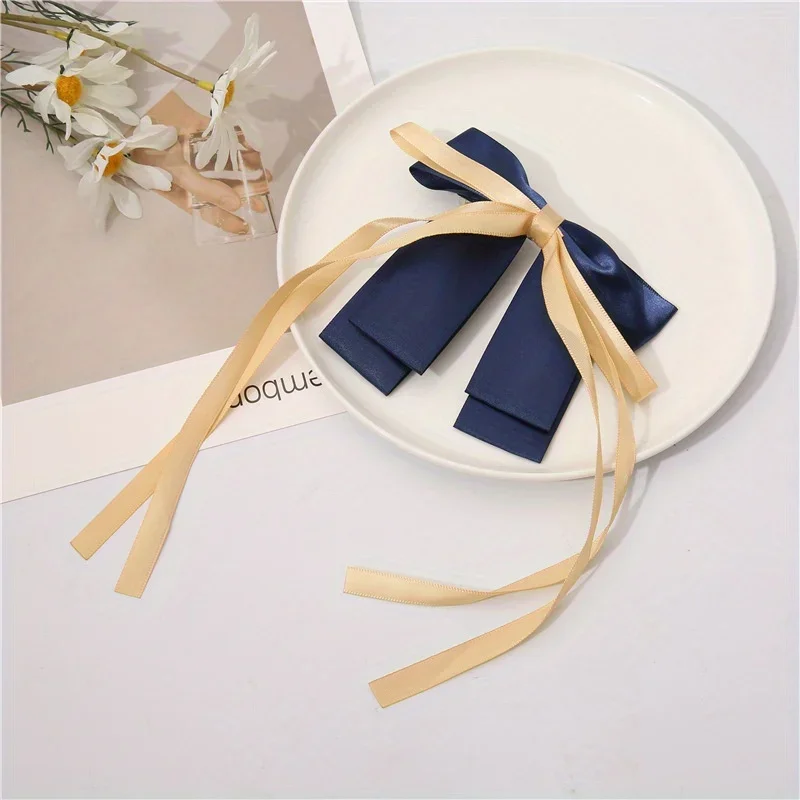 

Spring Bow Hair Clip Ribbon Design Princess Style for Women Girls Cute Gift Hair Accessories