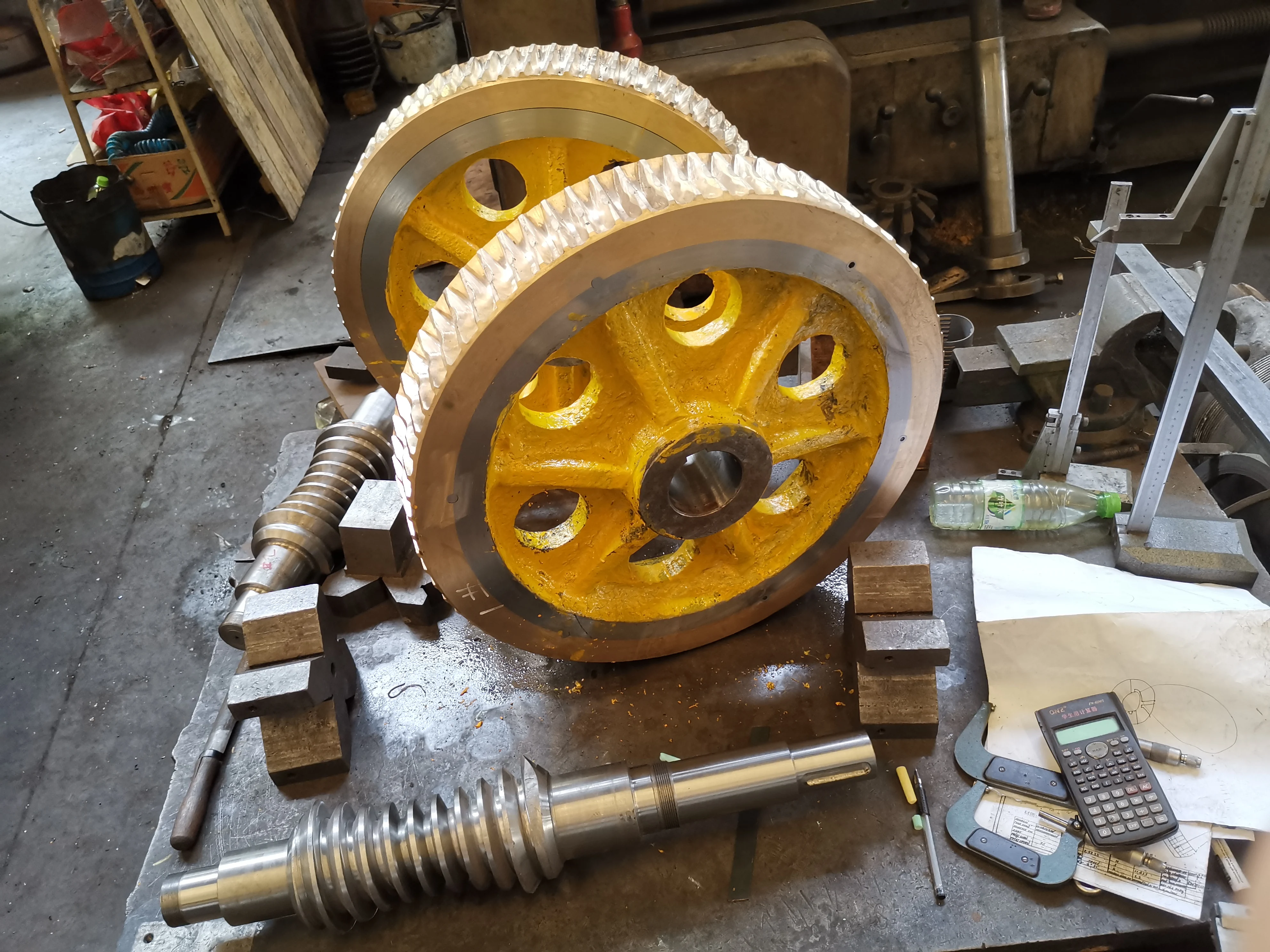 Cnc Machining Turbine Turbo Wheel Worm Turbine Wheel Gear Shaft&swing Pinion Worm Gear Screw Shaft