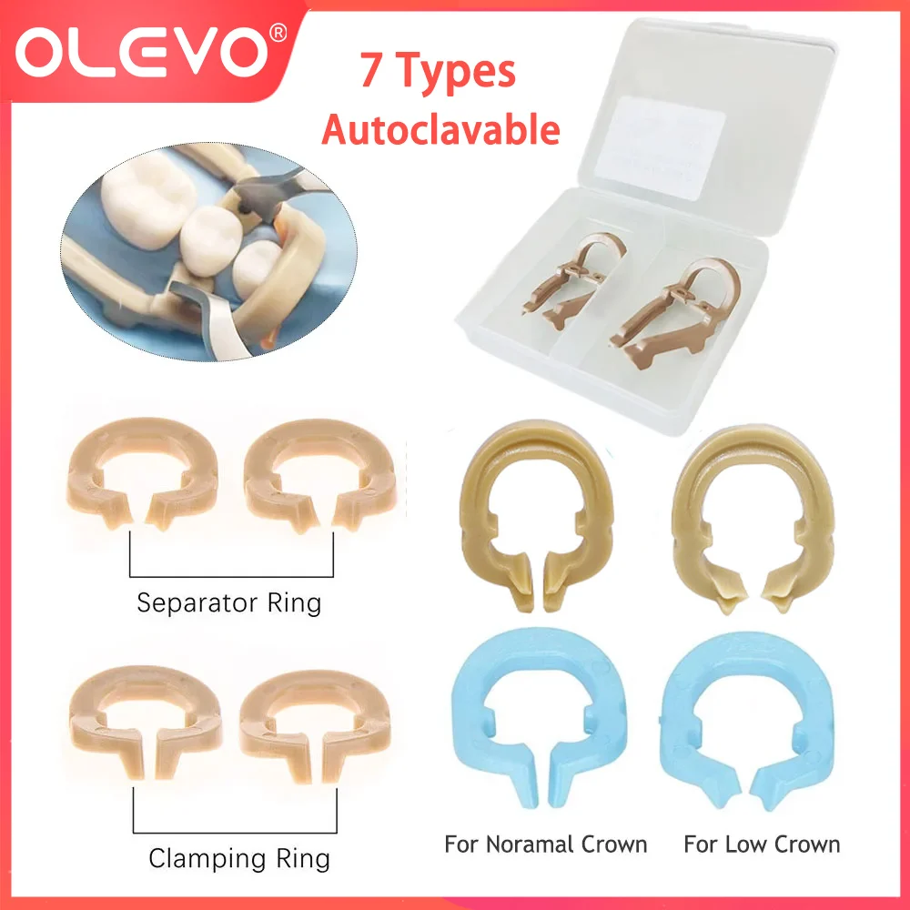 

Зубные резиновые зажимы OLEVO, резиновые матричные ленты, разделительные кольца, молярные премолярные барьерные зажимы, секционные матрицы, Автоклавируемые
