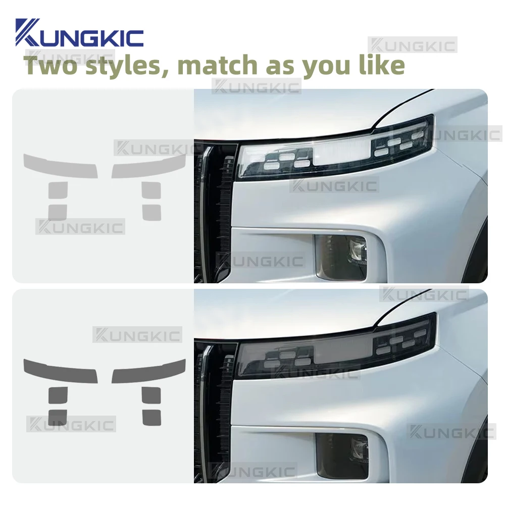 

Защитная пленка для передних фар Chery Jaecoo J7 2023-2024, антицарапийная, из ТПУ, прозрачная/дымчатая наклейка