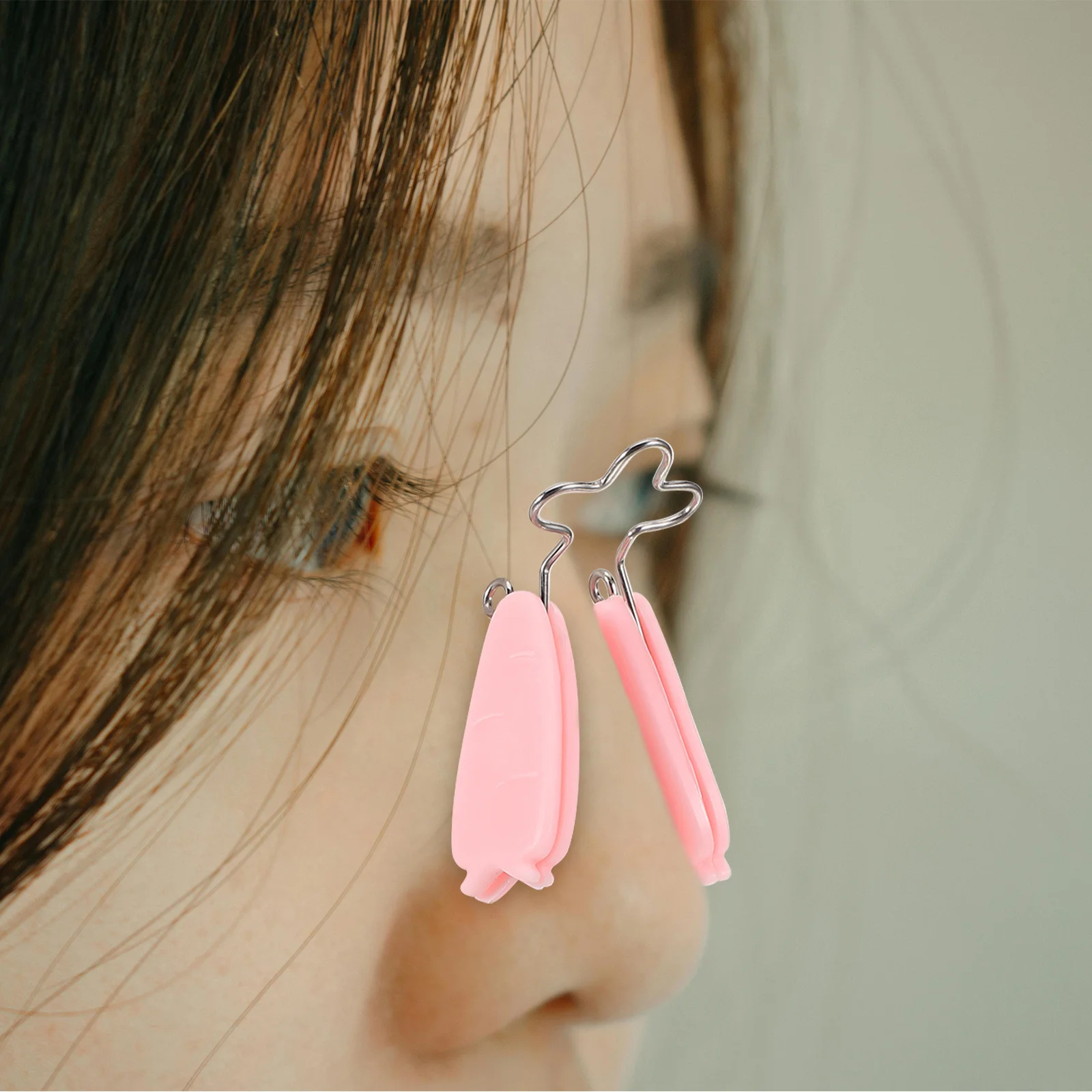 

Bridge Lifter Silicone Adjustable Nose Shaping Clip Pink Beauty Tool For Women Nose Corrector Device Skincare Instrument