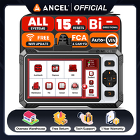 ANCEL FX6100 Car Diagnostic Tool All System Code Reader CAN-FD FCA AutoVIN 15+ Reset Oil EPB BMS ABS SAS OBD2 Automotive Scanner