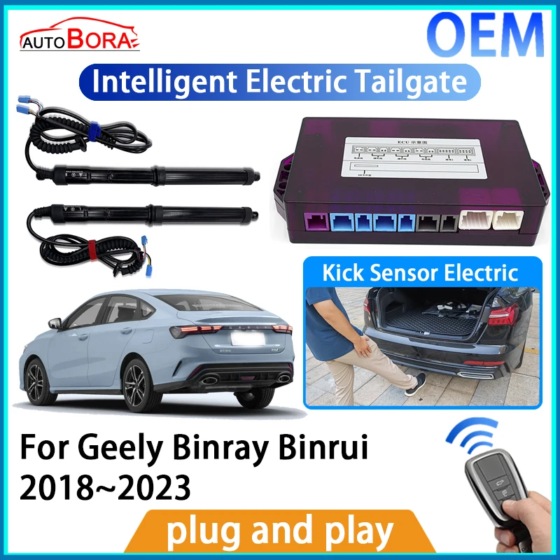 

AutoBora Intelligent Electric Tailgate Automatic Lifting Kit Remote Control Opener Trunk for Geely Binray Binrui 2018~2023