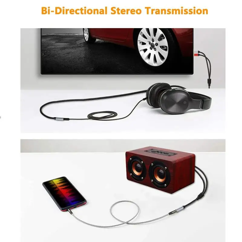 Стерео аудио Y-кабель 2 штекера на 3,5 мм гнездо AUX-разъем адаптер аудио шнур для компьютера MP3 телефон динамик домашний кинотеатр DVD