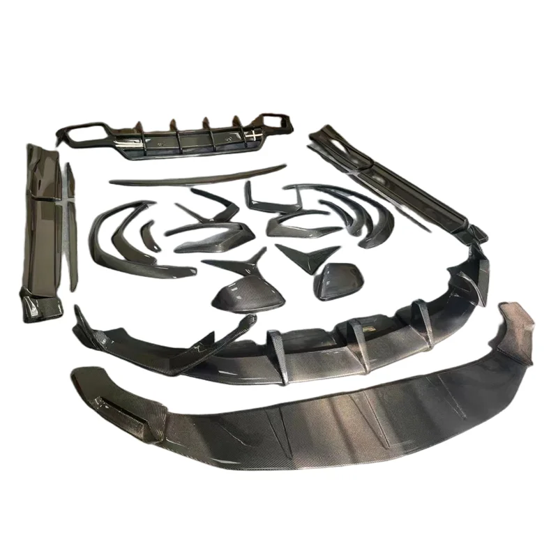 

Используется для Lamborghini URUS TOP Style из углеродного волокна, передние и задние боковые юбки диффузора, капот двигателя, колесные арки, комплект кузова