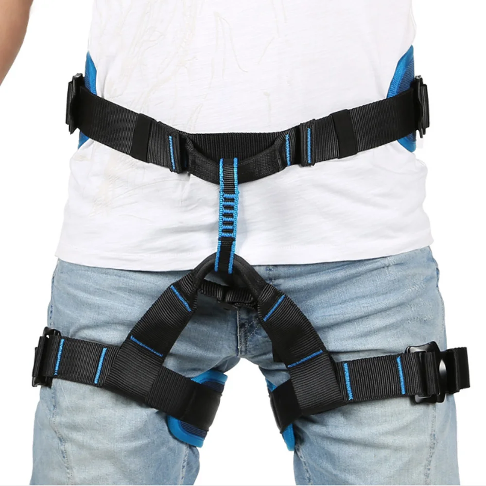 Rock Climbing Harness Seat Expand Training Half Body Harness Tree Climbing Rescue Rappelling Protective Survival Safety Belt