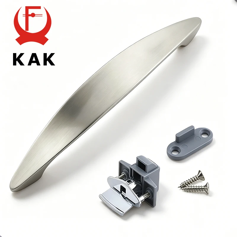 KAK Camper Auto Druckverschluss 20mm Lochbohrung Wohnmobil Caravan Boot Wohnmobil Schrank Schublade Schlüssellose Schlossgriffe 128mm Möbelgriff