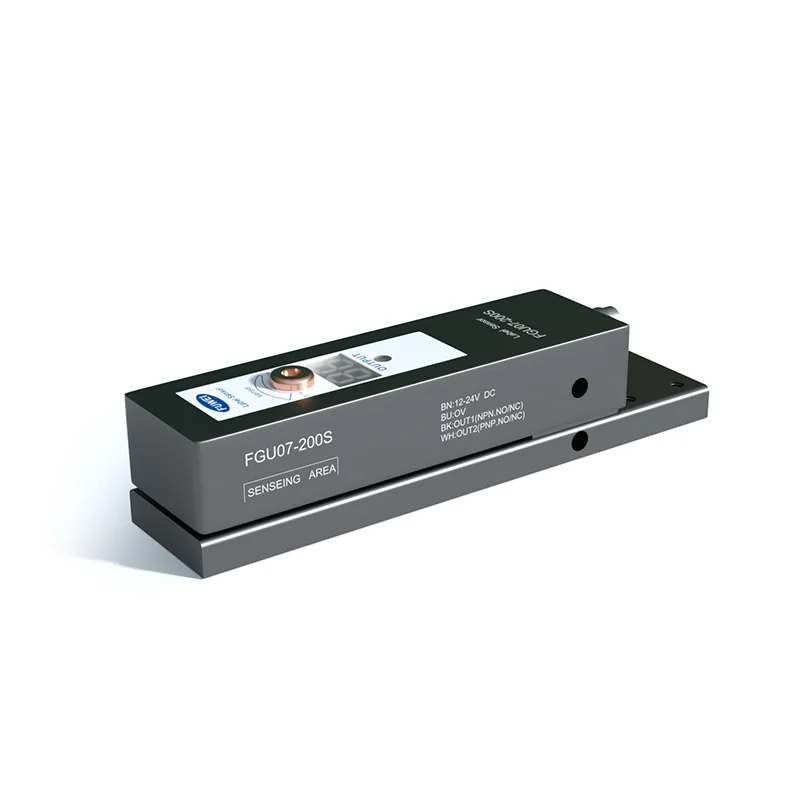 

FUWEI FGU07-100 Slot Type Clear Label Detection for Labeling Machine 10-30VDC 100mA Label Sensor Switch frequency 5KHZ
