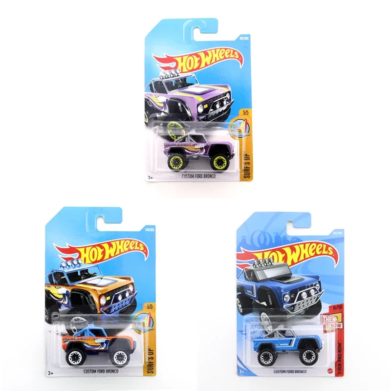 

2021-163 Hot Wheels CUSTOM FORD BRONCO Mini Alloy Coupe 1/64 Металлическая литая под давлением модель автомобиля Детские игрушки в подарок