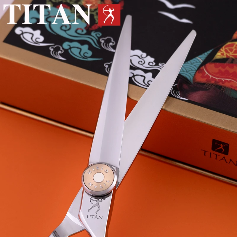 TITAN professional barber scissors cutting thinning hair cut tool new item hairdressing shear  6inch  vg10 steel cnc