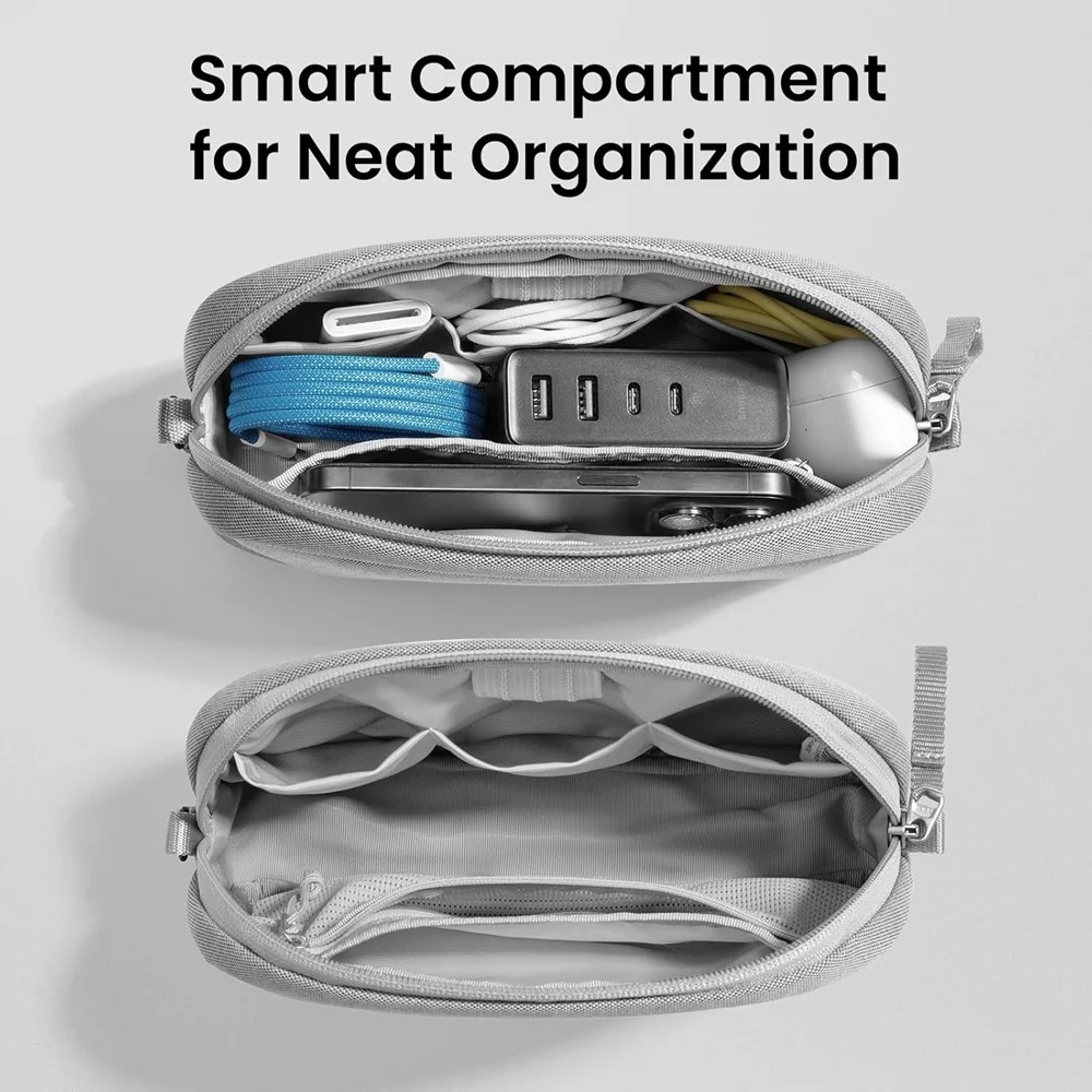 Electronics Organizer Travel Case Water Resistant Travel Bag Cable Organizer for Essentials Accessories Carry Storage Daily Item