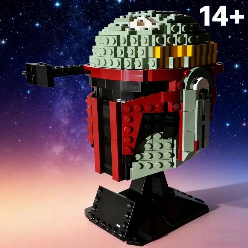 

625 шт. новый сборочный шлем подходит для 75277, кирпичи Boba, сделай сам, звездный план, космический MOC, строительный блок, игрушка, рождественские игрушки для детей