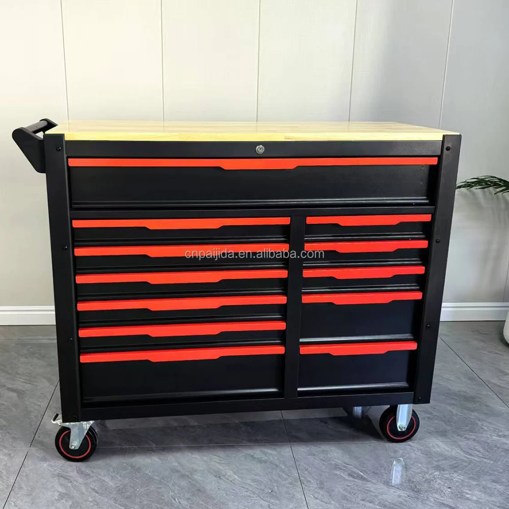 

Garage Rolling Lockable Steel Cabinet 5-Drawer OEM/ODM Option 300kg Load Capacity Modern Design Mobile PJD
