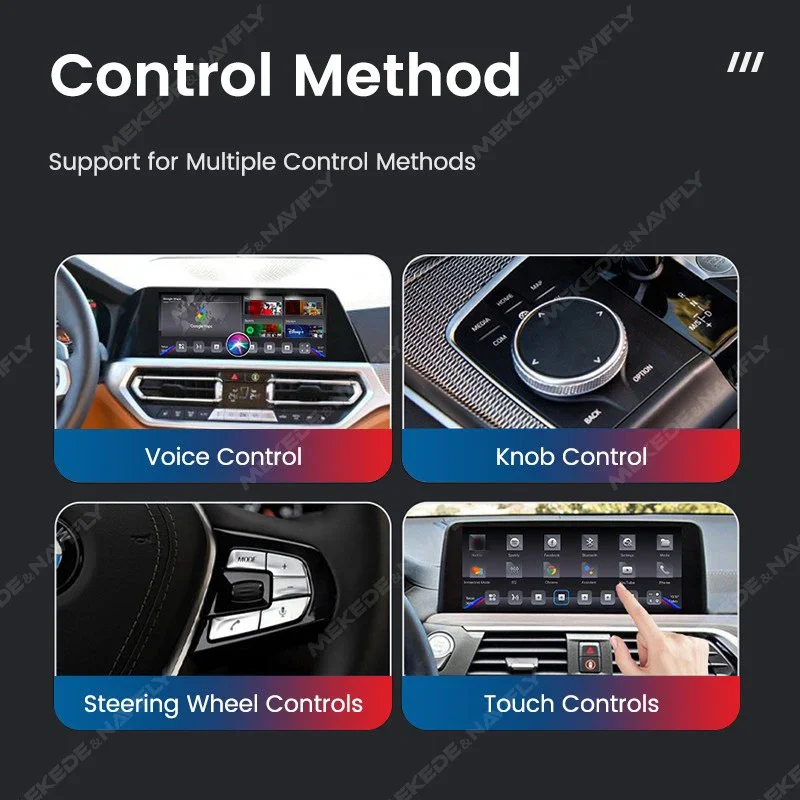 Car Smart TV AI Box per BMW ID6 7 8 9 Android 13 Qualcomm QCM6125 8core Wireless CarPlay navigazione automatica GPS per YouTube Netfilx